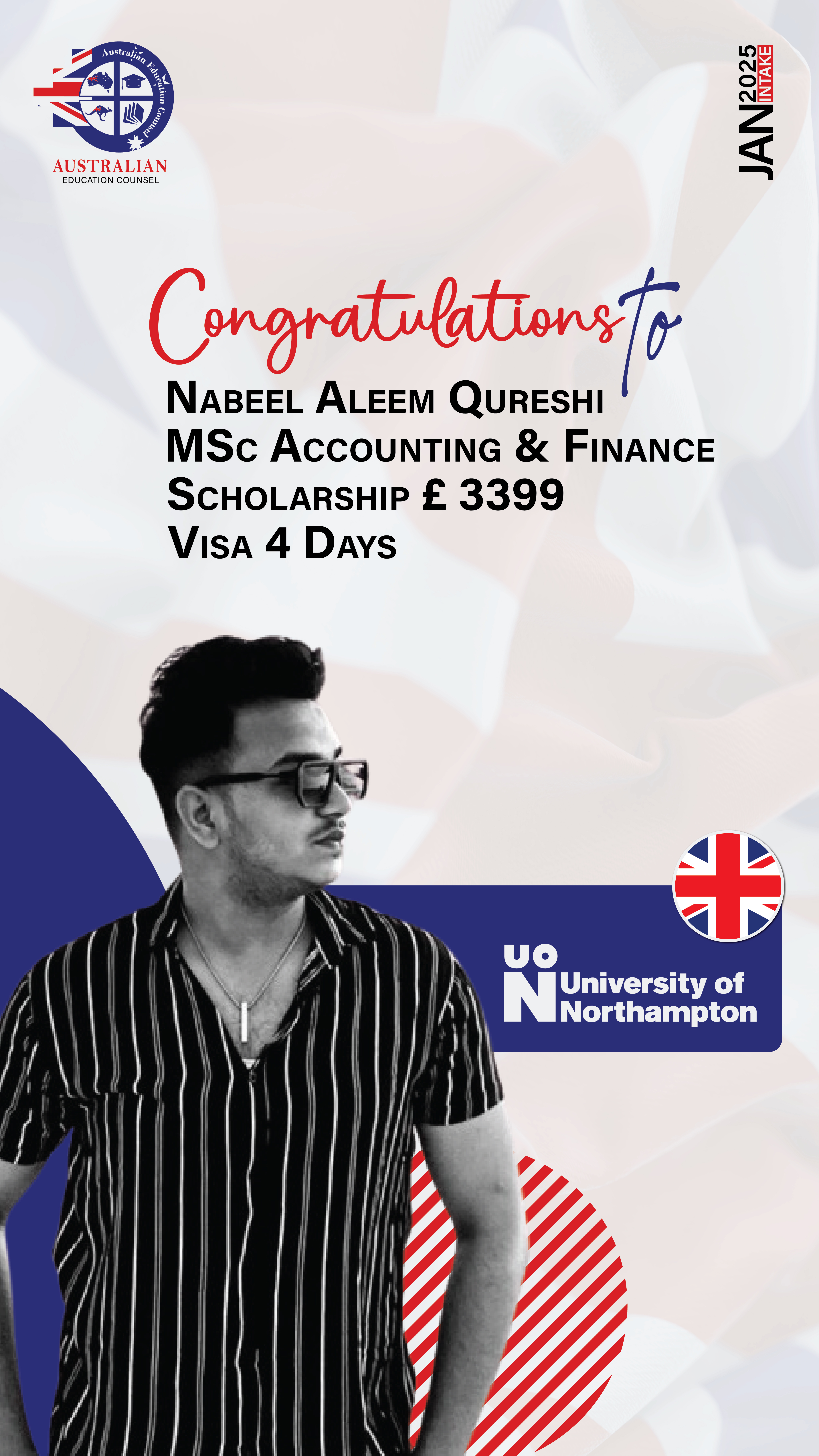 Student at university campus